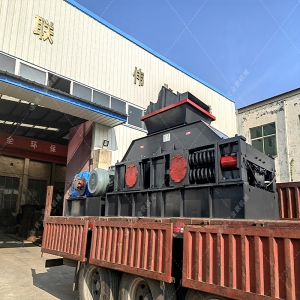 單臺1200x800型對輥破碎機設備發(fā)貨圖片